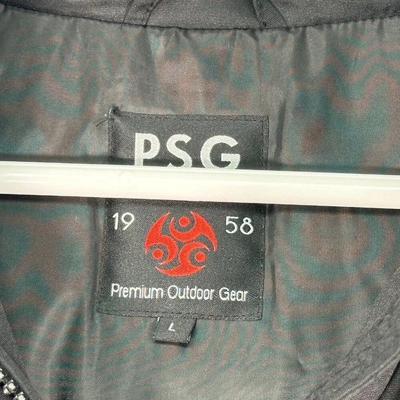 PSG Black Winter Parka Coat Large - Picture 2 of 11